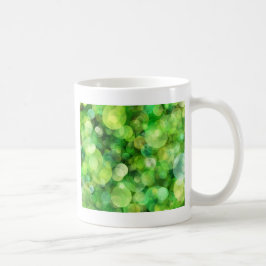 Abstrakte grüne Gepunktete Bereiche Kaffeetasse