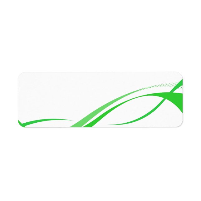 Abstrakte grüne Swoosh-Linien (Vorne)