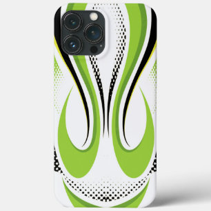 Abstrakte, grüne und schwarze Kurve Case-Mate iPhone Hülle