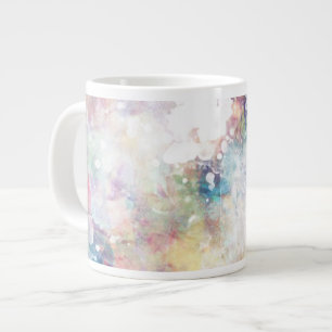 Abstrakte Grunge-Textur mit Wasserfarbenmalerei 2 Jumbo-Tasse