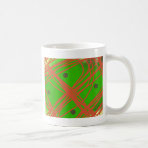 abstrakte Grünkunst Kaffeetasse