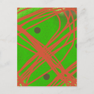 abstrakte Grünkunst Postkarte