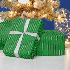 Abstrakte Grünwaldbäume Vintag Geschenkpapier