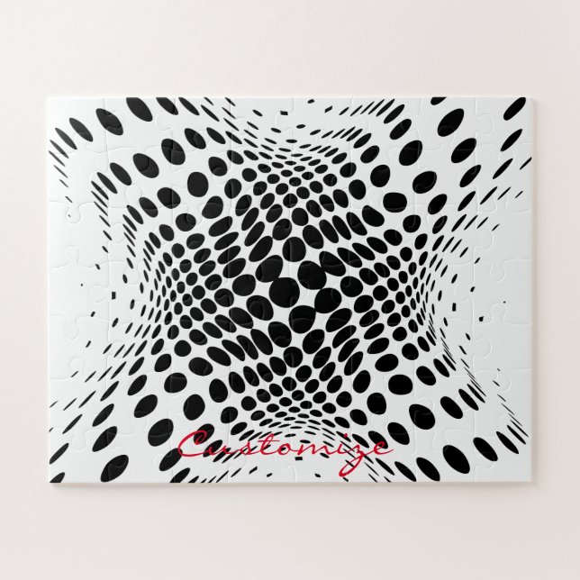 Abstrakte Halbtonkreise X (Horizontal)