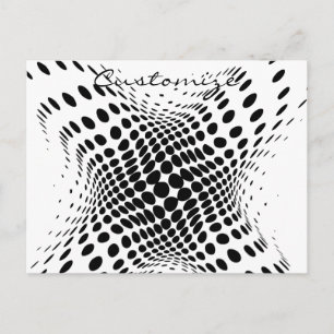 Abstrakte Halbtonkreise X Thunder_Cove Postkarte