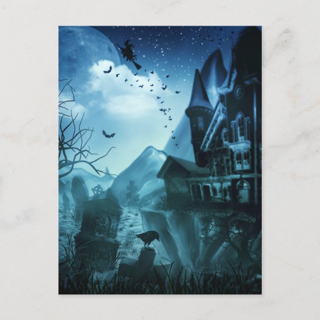 Abstrakte Halloween-Hintergründe Postkarte (Vorderseite)
