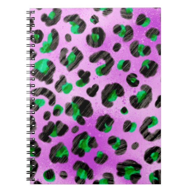 Abstrakte Hand Zeichnend Furry Brush Strokes Nahtl Notizblock (Vorderseite)