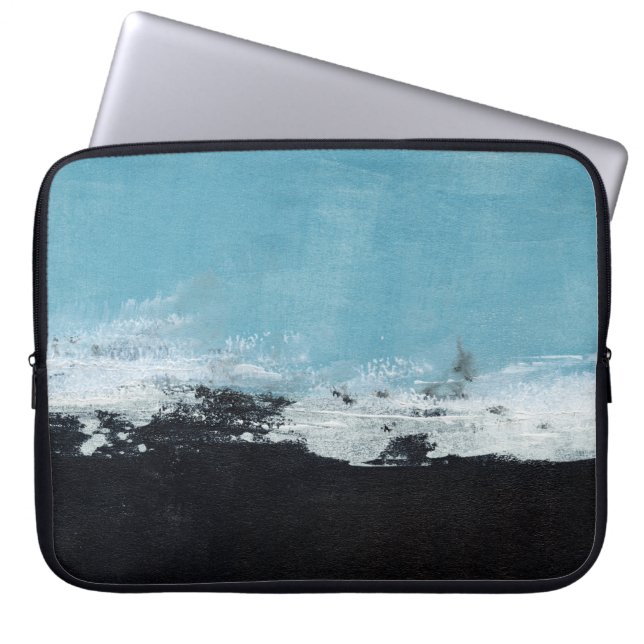 Abstrakte handbemalte Landschaft Laptopschutzhülle (Vorderseite)