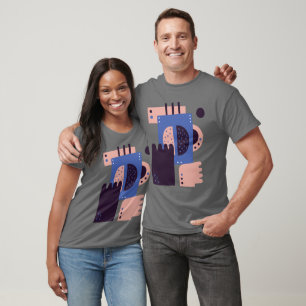 Abstrakte Hände mit einer Dampfkaffee-Tasse T-Shirt