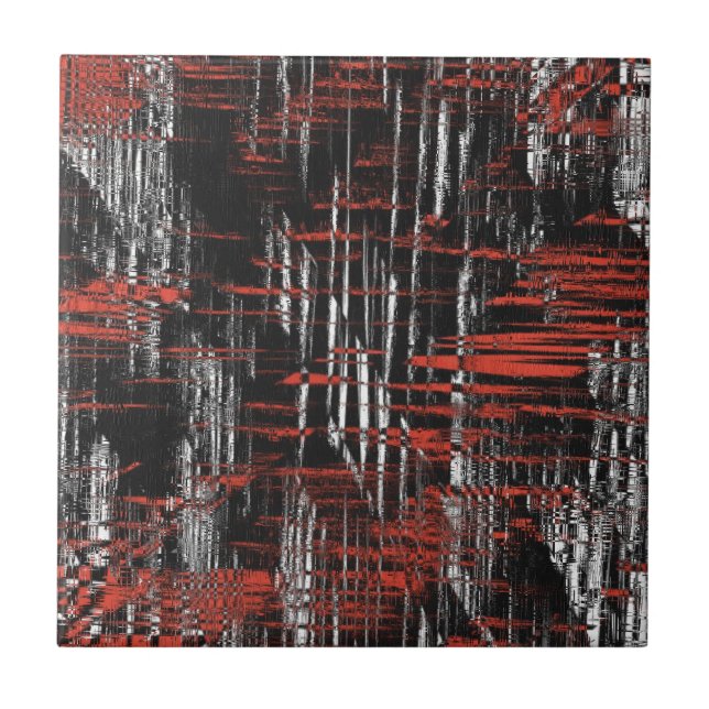 Abstrakte Hashtags Fliese (Vorderseite)