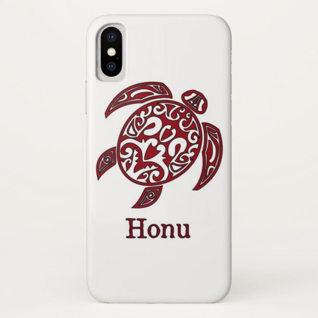 Abstrakte Hawaiianische Meeresschildkröte aus Stäm Case-Mate iPhone Hülle (Rückseite)