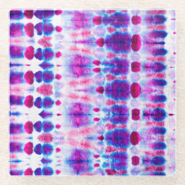 Abstrakte, hellrote Gelbe Kunst Glasuntersetzer (Vorderseite)