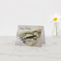 Abstrakte Herbstfarben - Geburtstag