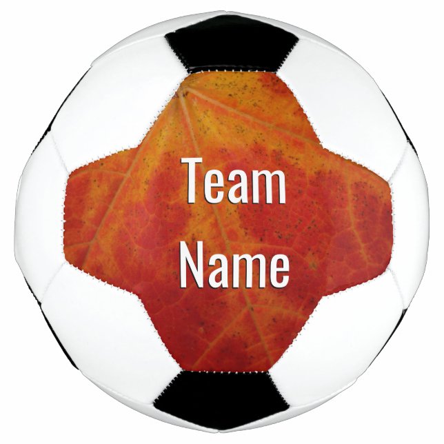 Abstrakte Herbstfotografie aus dem Ahornleaf Fußball (Vorderseite)