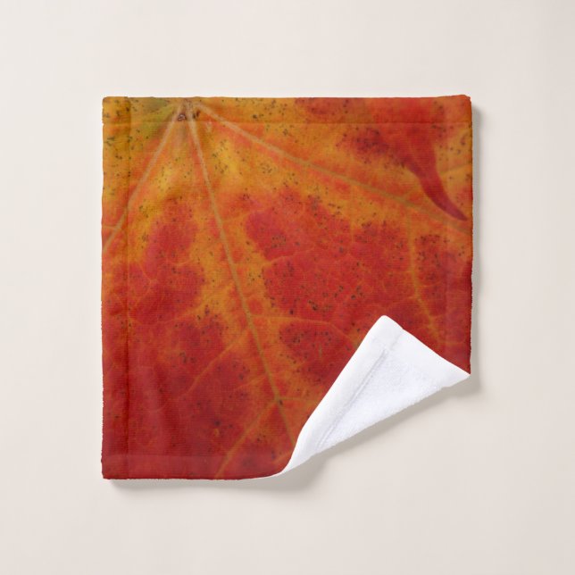 Abstrakte Herbstfotografie aus dem Ahornleaf Waschlappen (Waschlappen)