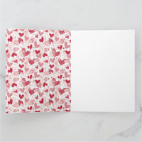 Abstrakte Herz-Muster Packpapier Medium Geschenk