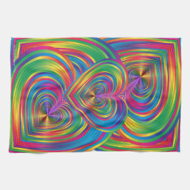 Abstrakte Herzen sind Abstrakt Geschirrtuch