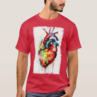 Abstrakte Herzkunst T-Shirt