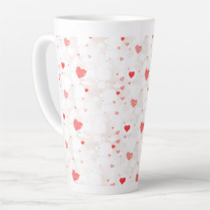 Abstrakte Herzmuster Milchtasse