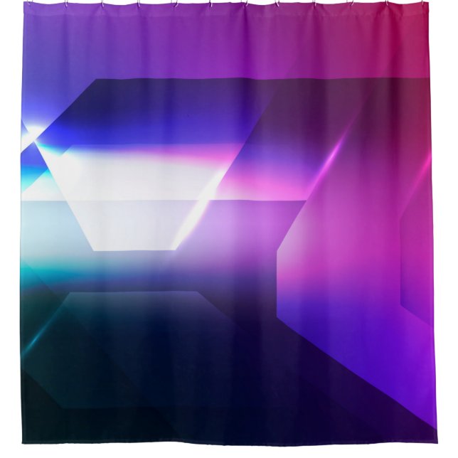 Abstrakte Hexagonalform-Background-Abstract, Art,  Duschvorhang (Vorderseite)