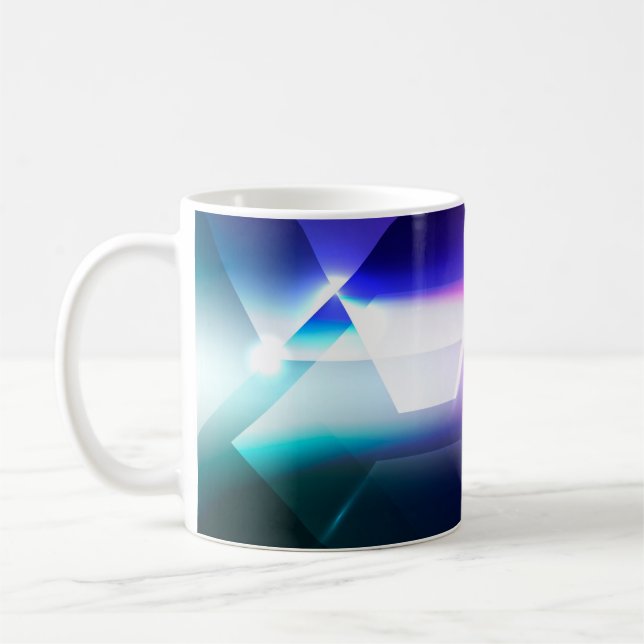 Abstrakte Hexagonalform-Background-Abstract, Art,  Kaffeetasse (Links)