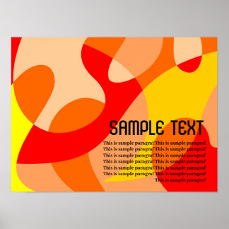 Abstrakte Hintergrundfarbe der Flüssigkeit Poster