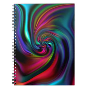 Abstrakte Hintergrundspiralen Soft I Notizblock