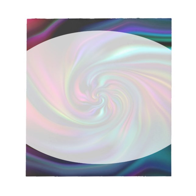 Abstrakte Hintergrundspiralen Soft I Notizblock (Vorderseite)