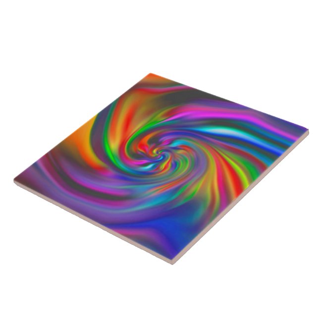 Abstrakte Hintergrundspiralen Soft II Fliese (Seite)