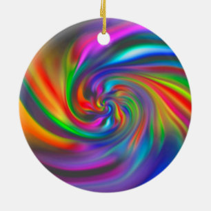 Abstrakte Hintergrundspiralen Soft II Keramik Ornament