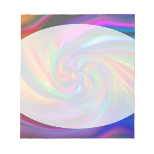 Abstrakte Hintergrundspiralen Soft II Notizblock