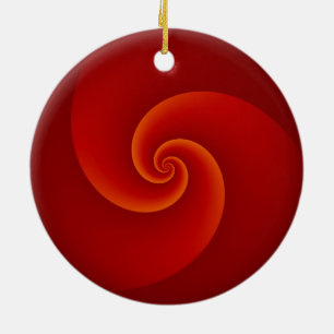 Abstrakte Hintergrundspiralen weich III Keramik Ornament