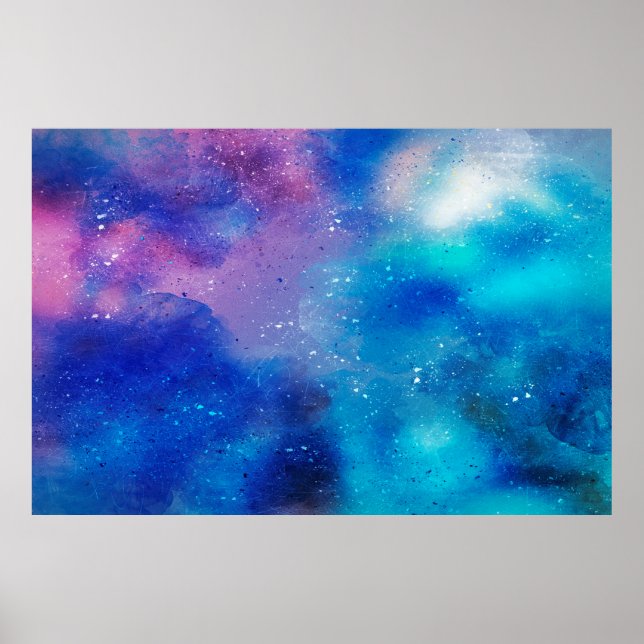 Abstrakte Hintergrundwolke Poster (Vorne)