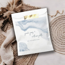 Abstrakte Hochzeit am Strand von Blue Coastal Geschenktütchen