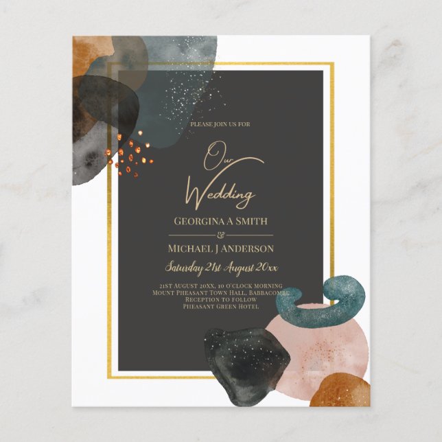 ABSTRAKTE Hochzeit im HAUSHALT Flyer (Vorne)