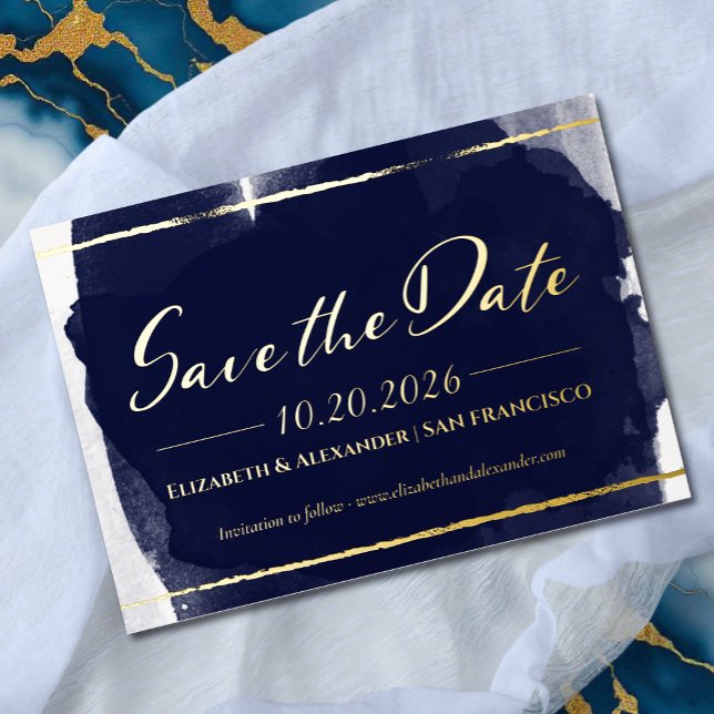 Abstrakte Hochzeit Speichern Sie das Datum der Ein Folieneinladung (Von Creator hochgeladen)
