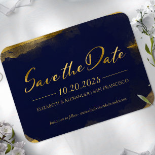 Abstrakte Hochzeit Speichern Sie das Datum der Ein Magnet