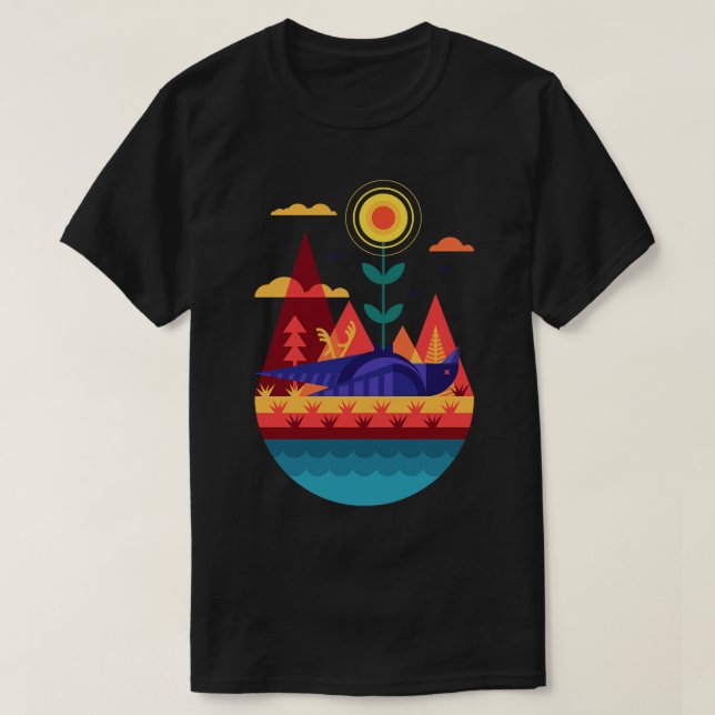 Abstrakte Hoffnung T-Shirt (Design vorne)