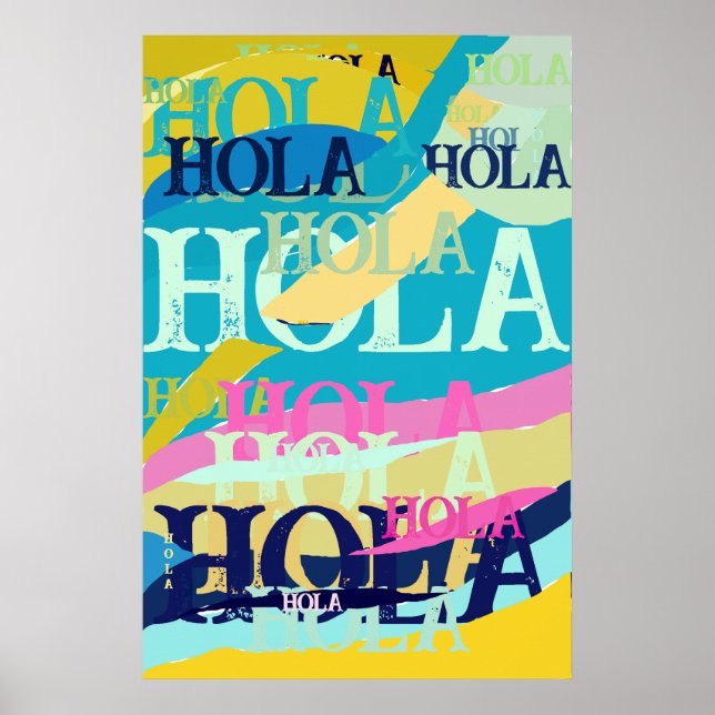 Abstrakte Hola Poster (Vorne)