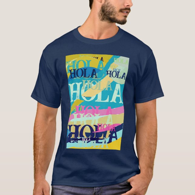 Abstrakte Hola T-Shirt (Vorderseite)