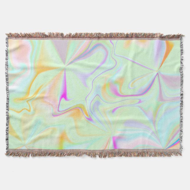 Abstrakte Hologramm Imitate Farbiges Muster Decke (Vorderseite)