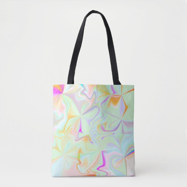 Abstrakte Hologramm Imitate Farbiges Muster Tasche (Vorderseite)