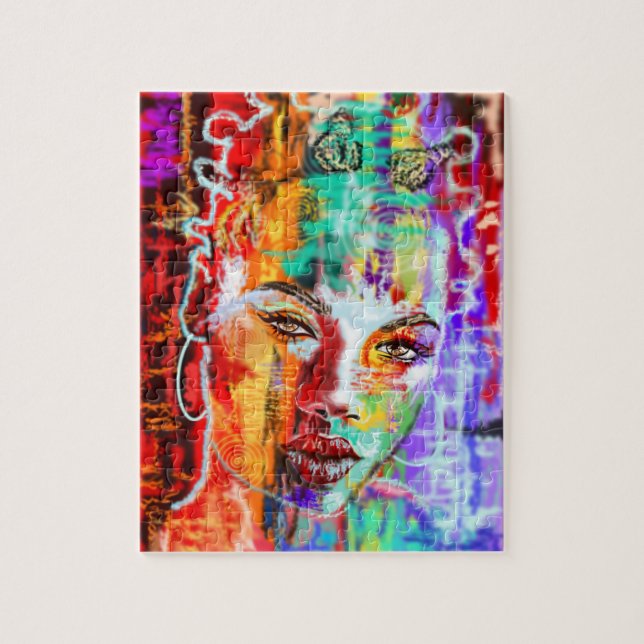 Abstrakte Hübsche Lady Art - (Vertikal)