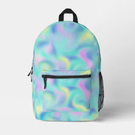 Abstrakte Hübsche Pastell-Wirbel Muster Bedruckter Rucksack