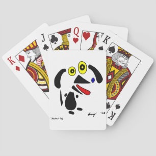 Abstrakte Hundespielkarten Spielkarten