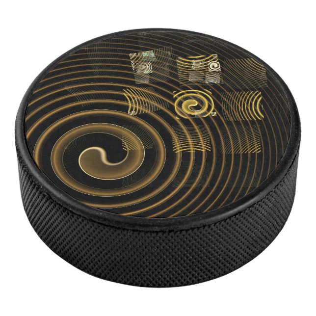 Abstrakte Hypnose Eishockey Puck (3/4)