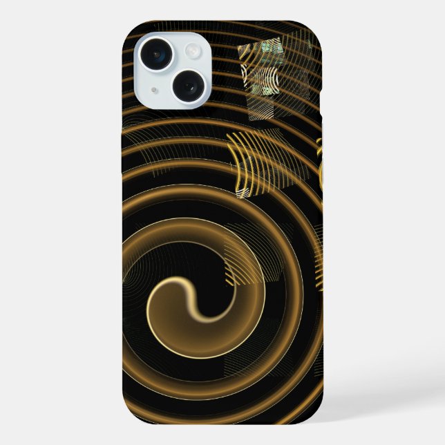 Abstrakte Hypnose iPhone 15 Plus Hülle (Rückseite)