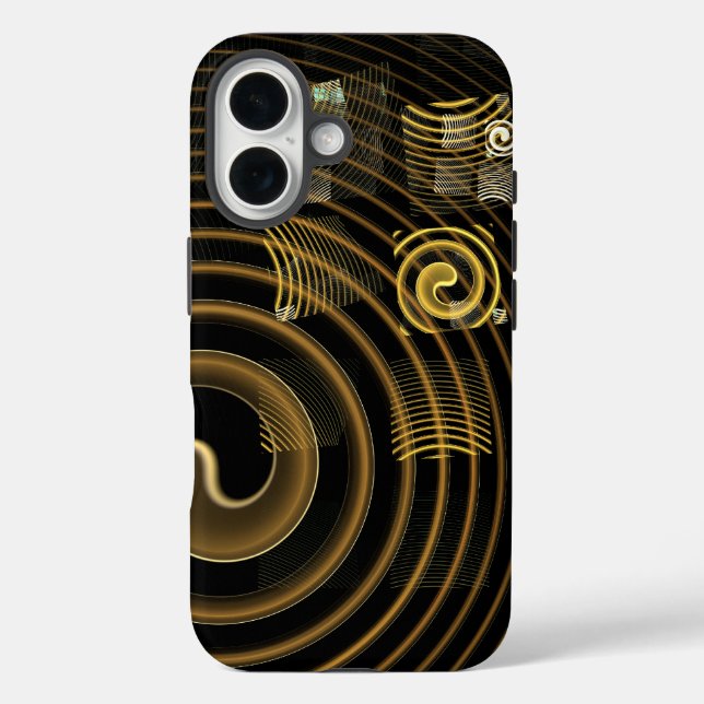 Abstrakte Hypnose iPhone 16 Hülle (Rückseite)
