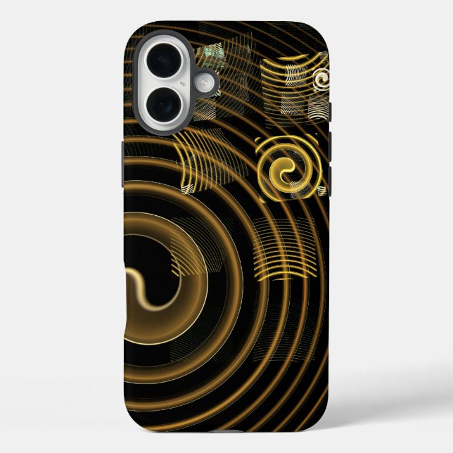 Abstrakte Hypnose iPhone 16 Plus Hülle (Rückseite)