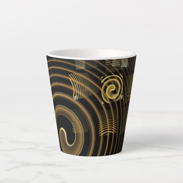 Abstrakte Hypnose Milchtasse (Vorderseite)